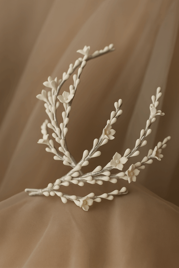 Tocado pistilos gemelar "Carmela" - Imagen 2